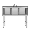 38 in. Three-Compartment Commercial Bar Sink with 3 in. Backsplash and Low Lead Faucet, NSF Certified in Stainless Steel view 10