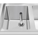 38 in. Three-Compartment Commercial Bar Sink with 3 in. Backsplash and Low Lead Faucet, NSF Certified in Stainless Steel view 12