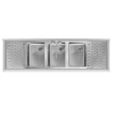 60 in. Three-Compartment Commercial Bar-Sink with 3 in. Backsplash, Dual Drainboards with Low Lead Faucet, NSF Certified in Stainless-Steel view 7