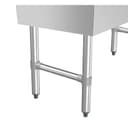60 in. Three-Compartment Commercial Bar-Sink with 3 in. Backsplash, Dual Drainboards with Low Lead Faucet, NSF Certified in Stainless-Steel view 11