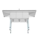 54 in. Three Compartment Stainless Steel Commercial Sink with Faucet and Drainboards, Bowl Size 10"x 10"x 14 view 3