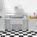 54 in. Three Compartment Stainless Steel Commercial Sink with Faucet and Drainboards, Bowl Size 10"x 10"x 14 view 11