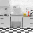 36 in. Three Compartment Stainless Steel Commercial Sink, Bowl Size 10" x 14" x 10 view 8
