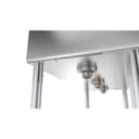 55 in. Three Compartment Stainless Steel Commercial Sink with Drainboard, Bowl Size 12"x 16"x 10 view 8