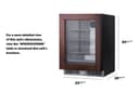 24" Wide Built-In Beverage Center (Panel Not Included) view 9