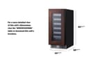 15" Wide Built-In Wine Cellar (Panel Not Included) view 9