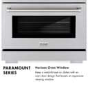 30 In. 4.2 Cu. Ft. Paramount Dual Fuel Range With 4 Burner Gas Cooktop And Electric Convection Oven In Stainless Steel view 19