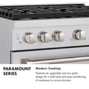 30 In. 4.2 Cu. Ft. Paramount Dual Fuel Range With 4 Burner Gas Cooktop And Electric Convection Oven In Stainless Steel view 17