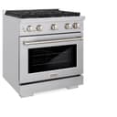 30 In. 4.2 Cu. Ft. Paramount Dual Fuel Range With 4 Burner Gas Cooktop And Electric Convection Oven In Stainless Steel view 4
