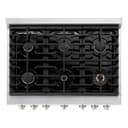 36 in. 5.2 cu. ft. Paramount Dual Fuel Range with 6 Burner Gas Cooktop and Electric Convection Oven view 16