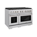 48 in. 6.7 cu. ft. Paramount Double Oven Dual Fuel Range with 8 Burner Gas Cooktop view 1