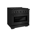 36 in. 5.2 cu. ft. Paramount Dual Fuel Range with 6 Burner Gas Cooktop and Electric Convection Oven view 1