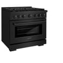 36 in. 5.2 cu. ft. Paramount Dual Fuel Range with 6 Burner Gas Cooktop and Electric Convection Oven view 4