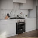 30 in. 4.2 cu. ft. Paramount Dual Fuel Range with 4 Burner Gas Cooktop and Electric Convection Oven view 11