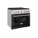 36 in. 5.2 cu. ft. Paramount Dual Fuel Range with 6 Burner Gas Cooktop and Electric Convection Oven view 1