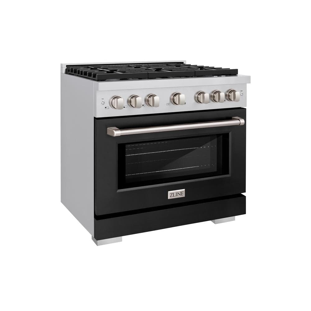 36 in. 5.2 cu. ft. Paramount Dual Fuel Range with 6 Burner Gas Cooktop and Electric Convection Oven