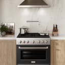 36 in. 5.2 cu. ft. Paramount Dual Fuel Range with 6 Burner Gas Cooktop and Electric Convection Oven view 3