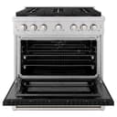 36 in. 5.2 cu. ft. Paramount Dual Fuel Range with 6 Burner Gas Cooktop and Electric Convection Oven view 6