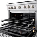 36 in. 5.2 cu. ft. Paramount Dual Fuel Range with Gas Cooktop and Electric Convection Oven  view 9