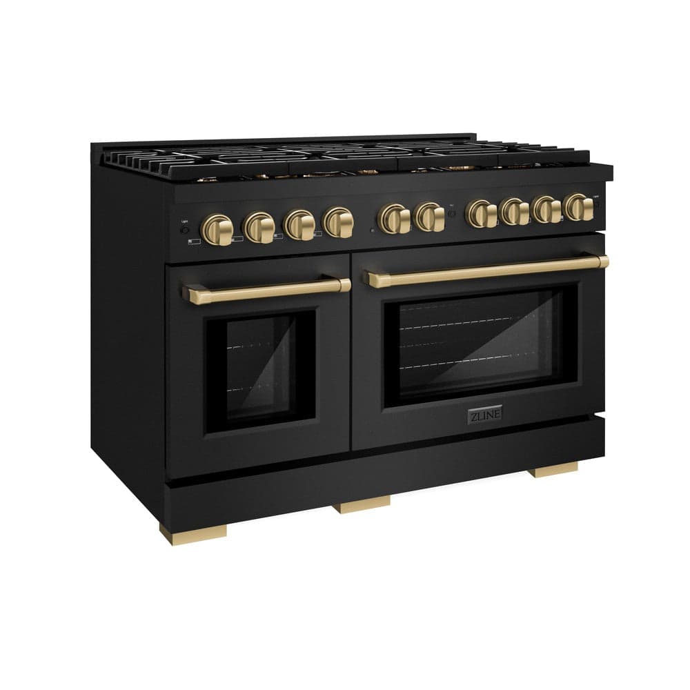 Autograph Edition 48 in. 6.7 cu. ft. Paramount Double Oven Dual Fuel Range with 8 Burner Gas Cooktop