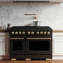 Autograph Edition 48 in. 6.7 cu. ft. Paramount Double Oven Dual Fuel Range with 8 Burner Gas Cooktop view 2