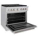 36 in. 5.2 cu. ft. Paramount Dual Fuel Range with 6 Burner Gas Cooktop and Electric Convection Oven view 16