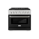 36 in. 5.2 cu. ft. Paramount Dual Fuel Range with 6 Burner Gas Cooktop and Electric Convection Oven view 2