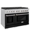 48 in. 6.7 cu. ft. Paramount Double Oven Dual Fuel Range with 8 Burner Gas Cooktop view 5