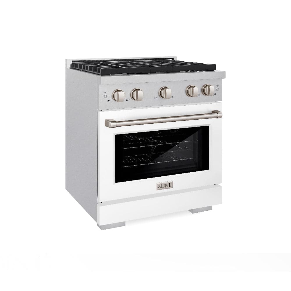 30 in. 4.2 cu. ft. Paramount Dual Fuel Range with 4 Burner Gas Cooktop