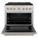 Autograph Edition 36 in. 5.2 cu. ft. Paramount Dual Fuel Range with 6 Burner Gas Cooktop view 3