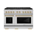 Autograph Edition 48 in. 6.7 cu. ft. Paramount Double Oven Dual Fuel Range with 8 Burner Gas Cooktop view 2