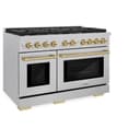 Autograph Edition 48 in. 6.7 cu. ft. Paramount Double Oven Dual Fuel Range with 8 Burner Gas Cooktop view 5