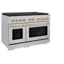 Autograph Edition 48 in. 6.7 cu. ft. Paramount Double Oven Dual Fuel Range with 8 Burner Gas Cooktop view 5