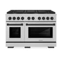 Autograph Edition 48 in. 6.7 cu. ft. Paramount Double Oven Dual Fuel Range with 8 Burner Gas Cooktop view 4