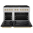 Autograph Edition 48 in. 6.7 cu. ft. Paramount Double Oven Dual Fuel Range with 8 Burner Gas Cooktop view 4