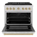 Autograph Edition 36 in. 5.2 cu. ft. Paramount Dual Fuel Range with 6 Burner Gas Cooktop view 4