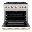 Autograph Edition 36 in. 5.2 cu. ft. Paramount Dual Fuel Range with 6 Burner Gas Cooktop view 3