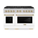 Autograph Edition 48 in. 6.7 cu. ft. Paramount Double Oven Dual Fuel Range with 8 Burner Gas Cooktop view 2