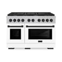 Autograph Edition 48 in. 6.7 cu. ft. Paramount Double Oven Dual Fuel Range with 8 Burner Gas Cooktop view 1