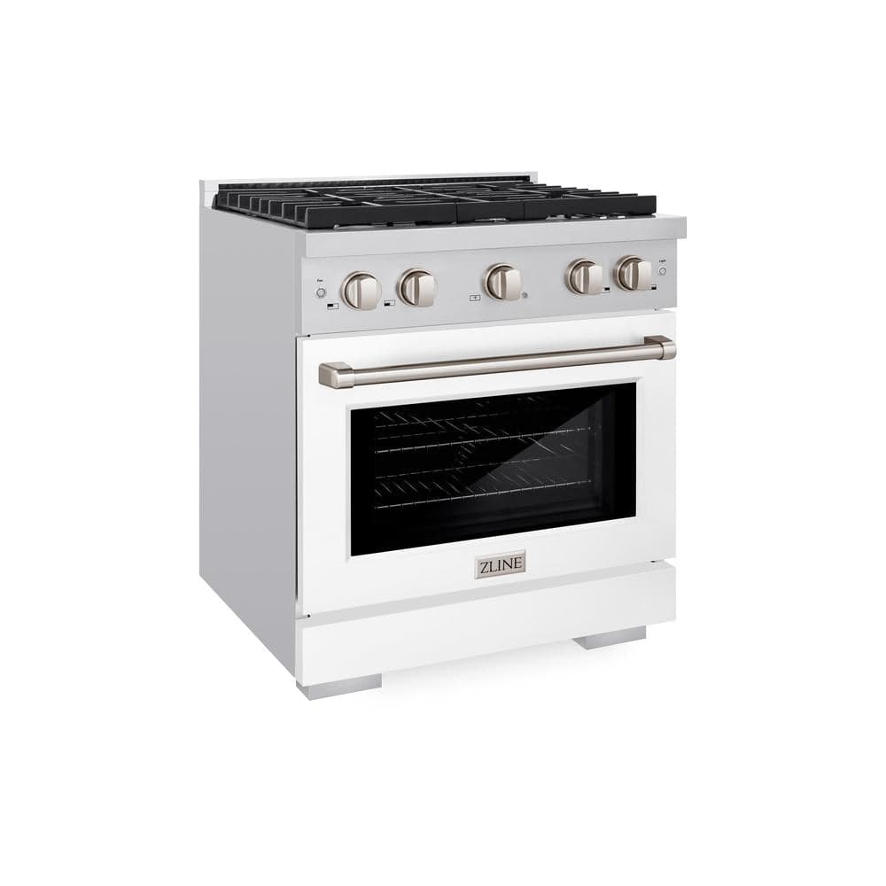 30 in. 4.2 cu. ft. Paramount Dual Fuel Range with 4 Burner Gas Cooktop