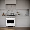 30 in. 4.2 cu. ft. Paramount Dual Fuel Range with 4 Burner Gas Cooktop view 12