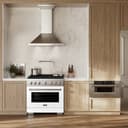 36 in. 5.2 cu. ft. Paramount Dual Fuel Range with 6 Burner Gas Cooktop view 12