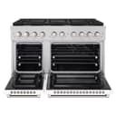 48 in. 6.7 cu. ft. Paramount Double Oven Dual Fuel Range with 8 Burner Gas Cooktop view 7
