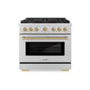 Autograph Edition 36 in. 5.2 cu. ft. Paramount Dual Fuel Range with 6 Burner Gas Cooktop view 2