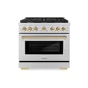 Autograph Edition 36 in. 5.2 cu. ft. Paramount Dual Fuel Range with 6 Burner Gas Cooktop view 2