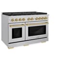Autograph Edition 48 in. 6.7 cu. ft. Paramount Double Oven Dual Fuel Range with 8 Burner Gas Cooktop view 5