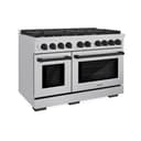Autograph Edition 48 in. 6.7 cu. ft. Paramount Double Oven Dual Fuel Range with 8 Burner Gas Cooktop view 1
