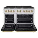 Autograph Edition 48 in. 6.7 cu. ft. Paramount Double Oven Dual Fuel Range with 8 Burner Gas Cooktop view 3