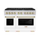 Autograph Edition 48 in. 6.7 cu. ft. Paramount Double Oven Dual Fuel Range with 8 Burner Gas Cooktop view 2