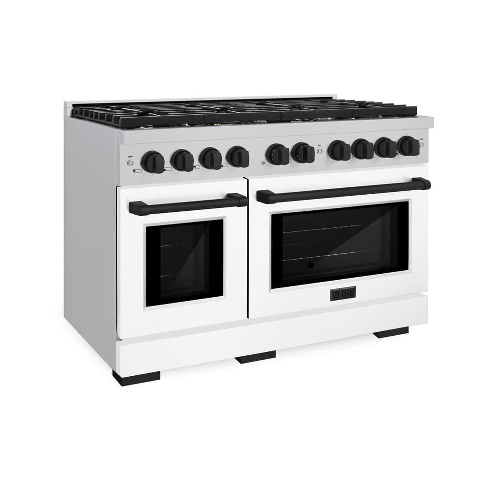 Autograph Edition 48 in. 6.7 cu. ft. Paramount Double Oven Dual Fuel Range with 8 Burner Gas Cooktop